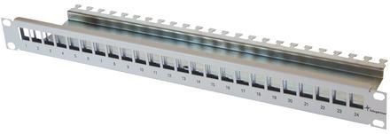 Telegärtner Patchpanel 24xAMJ/AMJ-S-Mod./Kupplung 19&quot; Schwar