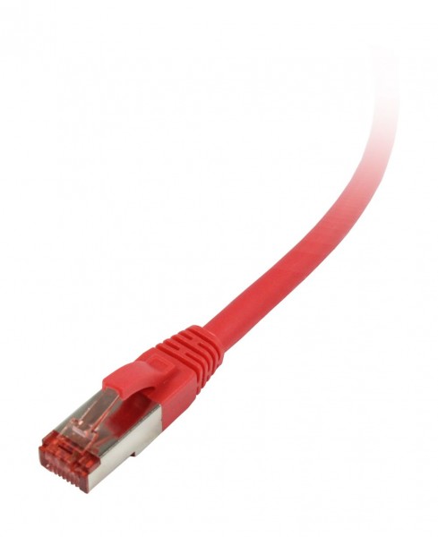 Patchkabel RJ45, CAT6 250Mhz, 15m rot, S-STP(S/FTP), LSZH, Synergy 21,