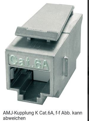 Telegärtner Modul, AMJ-Kupplung, CAT6A, TP/TP, Snap-In,24-Pack, (Keystone)