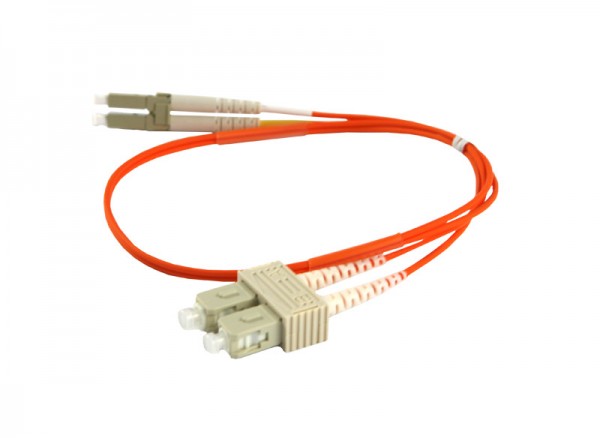 LWL-2-Faser-Patchk. 0.5mtr.LC-SC, 50/125um,OM2, AD=3mm, Synergy 21