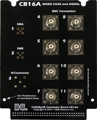 CableEye 746A / CB16A Interface-Platine (Octal BNC, SMA, SMB, N)