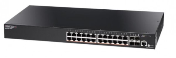 Edgecore Switch L2 24x GE + 4G SFP, PoE 370W (ext up to 740W), ECS2100-28PP