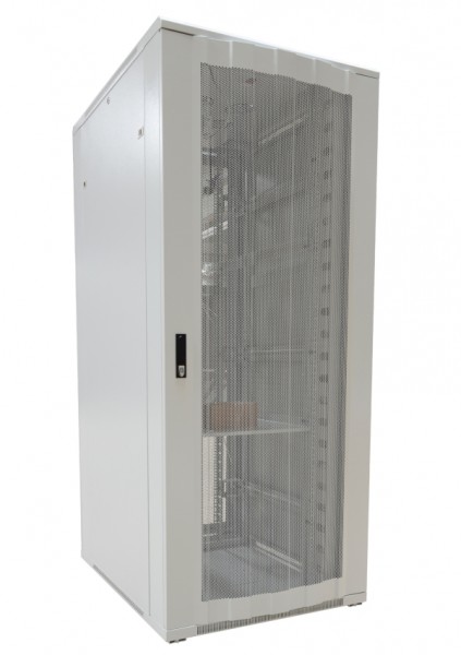 ALLNET 19&quot;Schrank, 22HE, B800/T1000mm, perforierte Blechtüren, Lichtgrau, SNB-Serie,