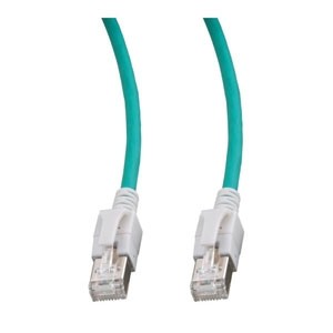 Patchkabel RJ45, CAT6A 500Mhz, 10m, grün; S-STP(S/FTP); VC LED in den Steckern!,