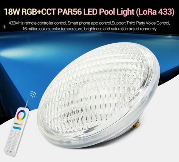 MiBoxer PW02 LED LoRa (433MHZ) Poolleuchte 18W RGB-WW (RGB-CCT)
