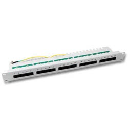 Patch Panel 50xTP,CAT3,ISDN,19&quot;,Lichtgrau,
