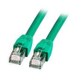Patchkabel RJ45, CAT8.1 2000Mhz, 7,5m, grün, S-STP(S/FTP), BC, LSZH,