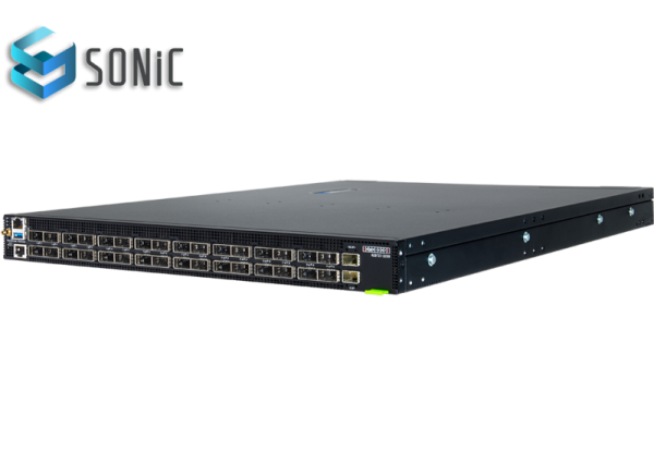 EdgeCore Switch full manged 32 Port • 32 x 400G QSFP-DD • 19&quot; 1 HE • Datacenter Switch • Front-to back • DCS511 • 9737-32DB-O-AC-F