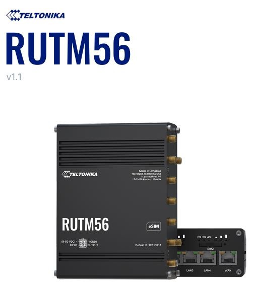 Teltonika · Router · RUTM56 · Dual (1x 5G + 1x 4G) Router