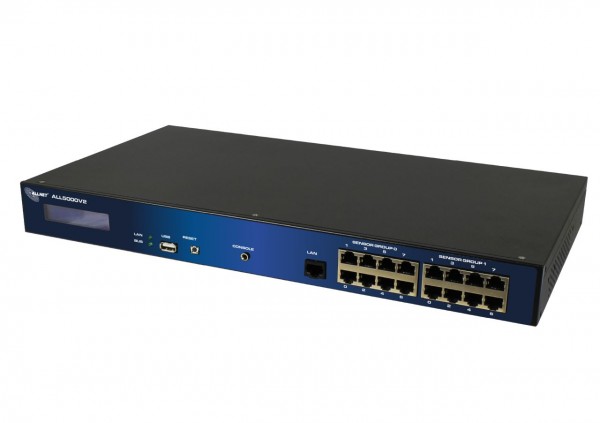 ALLNET MSR Zentrale "ALL5000v2" inkl. 16 Sensor Ports &amp; 19" für IP Gebäude Automation