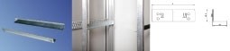 Knürr(Vertiv) zub.L-Schiene, l=411mm,t=440, Einhängbar/Verschraubbar,