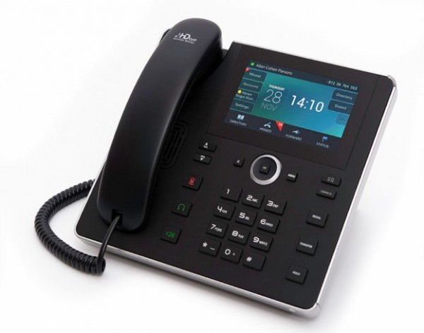 AudioCodes Teams C455HD IP-Phone PoE GbE black with an external power supply black