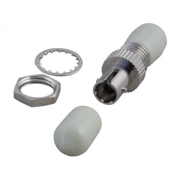 LWL-Kupplung,ST-Buchse/ST-Buchse, 50(62,5)/125u Multimode, simplex, Metall,