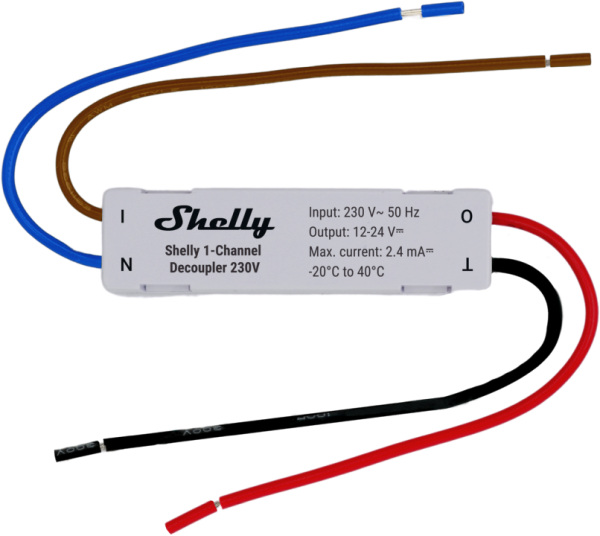 Shelly · Unterputz Zubehör · "1-Channel Decoupler 230V"