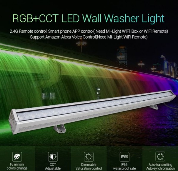 MiBoxer RL2-48 LED Wallwasher 48W RGB-WW (RGB-CCT) IP66