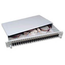LWL-Patchpanel Spleisbox,19&quot;, 12xSC-Duplex, 9/125um, ausziehbar,