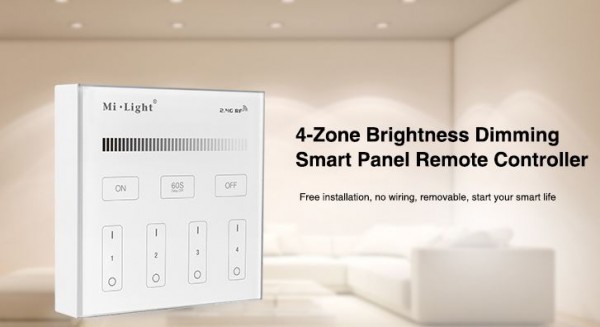 MiBoxer B1 LED Fernbedienung Smart Panel single color 4 Zonen