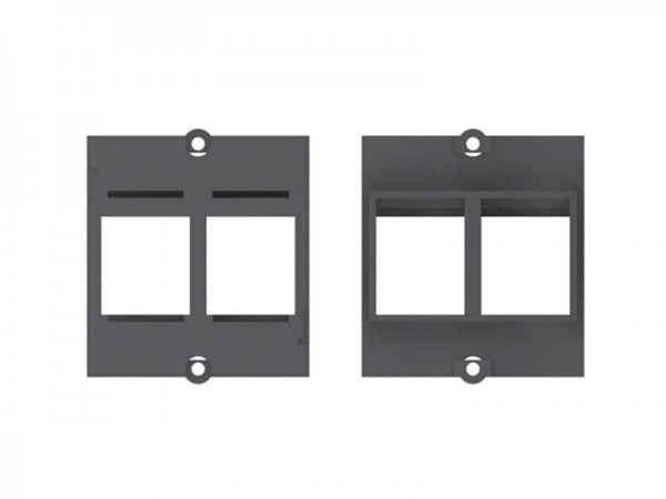 Bachmann Modulträger Rahmen für Steckdosenleisten 2xKeystone