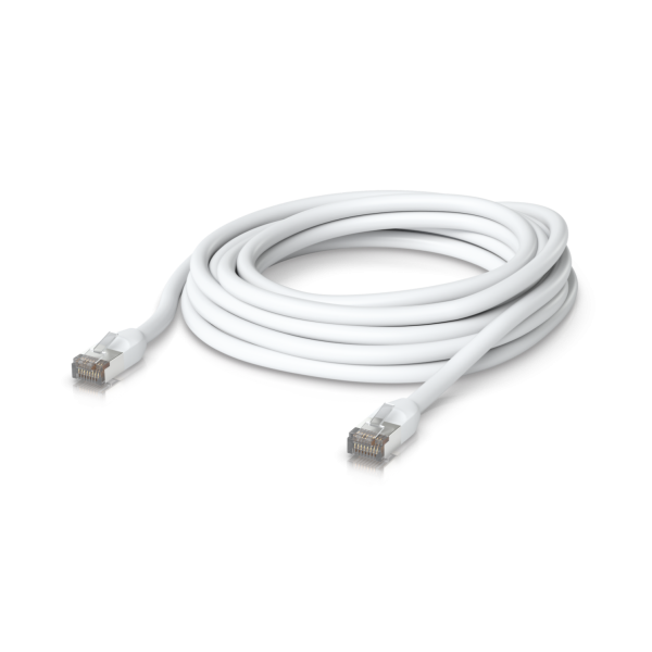 Ubiquiti UniFi Outdoor Patch Cable • CAT5e • 8m • RJ45 • 6 mm • 24 AWG • UACC-Cable-Patch-Outdoor-8M-W