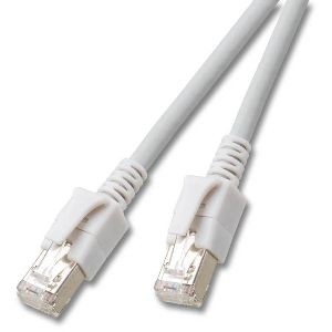 Patchkabel RJ45, VC LED, CAT6A 500Mhz, 7m, grau, LED in den Steckern!