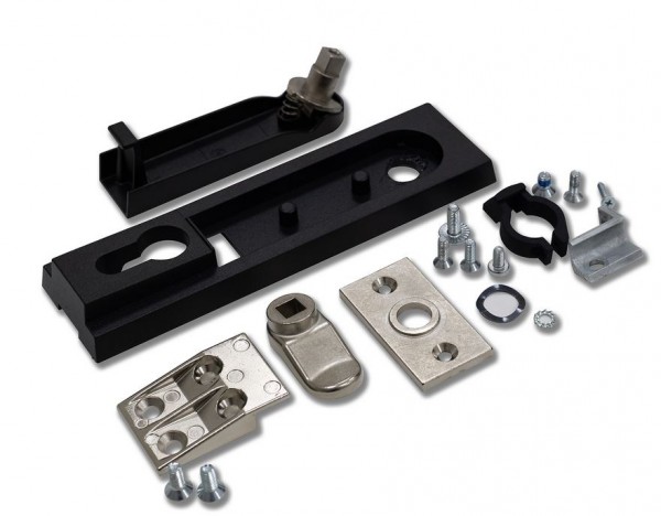 Triton 19&quot;Schrank,zbh. Ersatz, Schwenkhebelgriff, Metall, für Standverteiler, *ohne Schlosseinsatz*, vorbereitet für Profilhalbzylinder