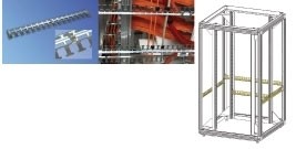 Knürr Schrank gzub.Seitliche Kabelführung, T1200, 4-Pack