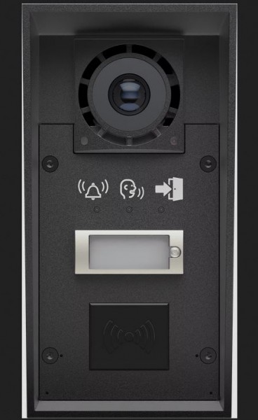 2N Gegensprechanlage EntryCom IP Force 2.0 - 1 Ruftaste (IP69) mit Kamera &amp; Piktogramm/Kartenleser optional