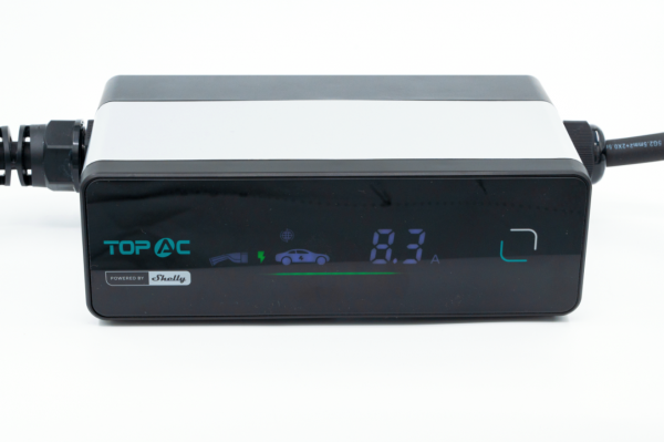 Shelly PbS · "TopAC Portable EV Charger 11kW" · Tragbares Ladegerät für Elektroautos · WLAN · BT · EVE01-11R