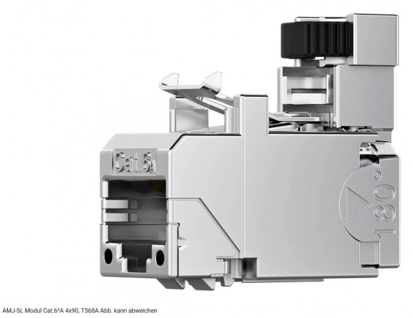 Telegärtner Modul, AMJ-SL 4x90, CAT6A, TP/LSA, Snap-In, 2-Pack, (Keystone), T568A,
