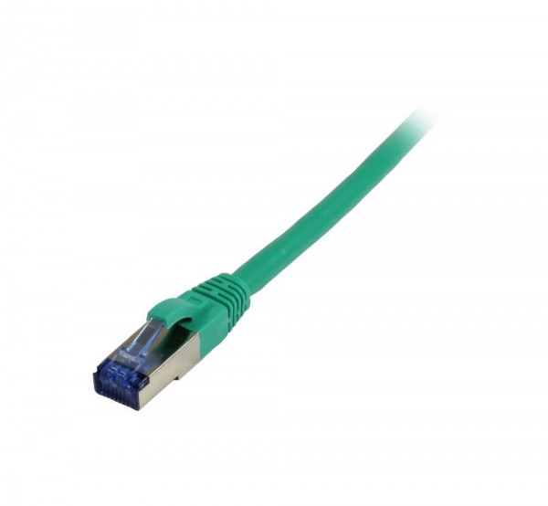 Patchkabel RJ45, CAT6A 500Mhz, 10m, grün, S-STP(S/FTP), TPE/LSZH(Superflex), AWG26, Synergy 21
