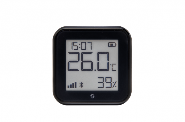 Shelly · Plug &amp; Play · "H&amp;T Gen. 3 Matte Black" · Temperatur- &amp; Feuchtigkeitssensor · WLAN · BT · USB C / Batterie (n.e.)