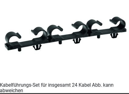 Telegärtner zbh.Kabelführungsset, Schwarz,