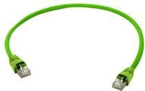 Telegärtner Patchkabel CAT7, 1.0m, Grün, 500MHz, S-STP(S/FT