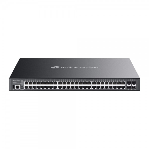 TP-Link Switch full managed Layer3 52 Port • 48x 1 GbE • 4x SFP+ • PoE Budget bis zu 720 Watt • 24x PoE+ • Omada • SG5452XMPP(UN)