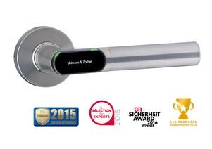 U&amp;Z Private CX2172 Türdrücker Rundrosette /Drücker L-Form /Schlüsselrosette Europrofil