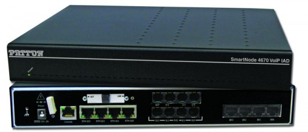 Patton SmartNode 4670, EFM IAD, 4 FXS &amp; 4 FXO (4-Wire)