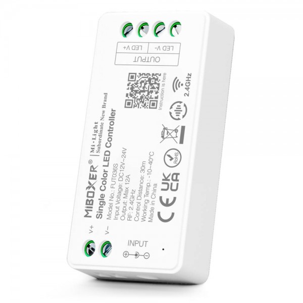 MiBoxer FUT036S LED Controller S-Serie Single color 2.4G dimm DC12/24V