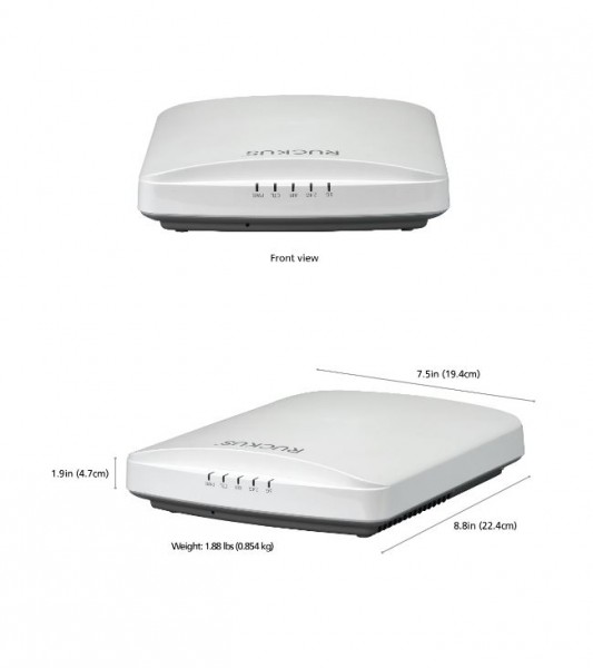 RUCKUS Networks wireless ap • wifi6 • ax3000 • 4x4 + 2x2 • indoor • 2.5 gbe • r650 • select ble/zigbee • beamflex+