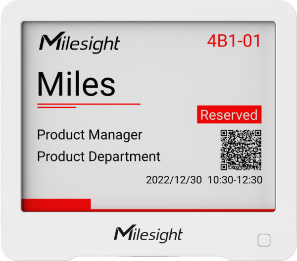 Milesight IoT IoT E-ink Display, DS3604-868M LoRaWAN