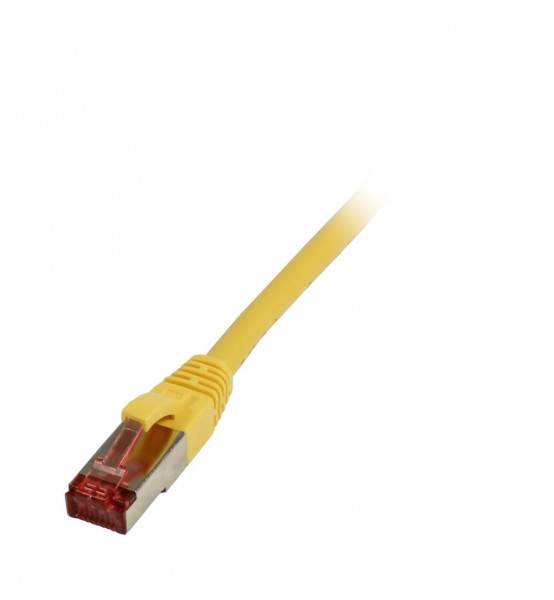 Patchkabel RJ45, CAT6 250Mhz, 10m gelb, S-STP(S/FTP), LSZH, Synergy 21,