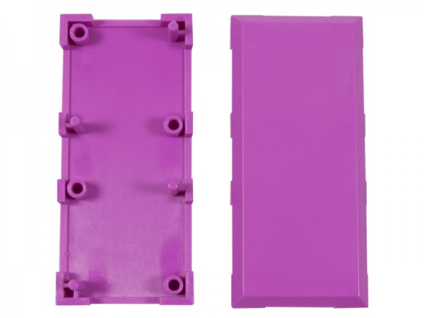 ALLNET Brick?R?knowledge Kunststoffschale 2x1 violett oben und unten 10er Pack