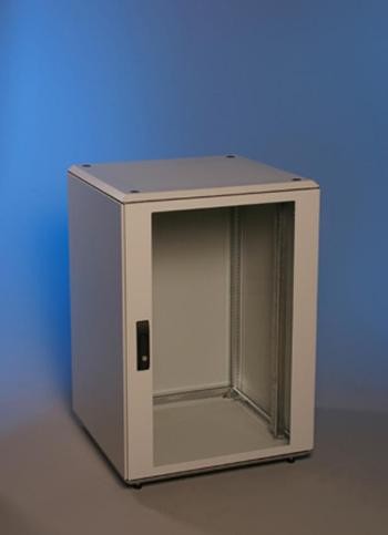 Knürr(Vertiv) Schrank Smaract 24HE,B600/T800,T-Nut,Lichtgrau, IP54,
