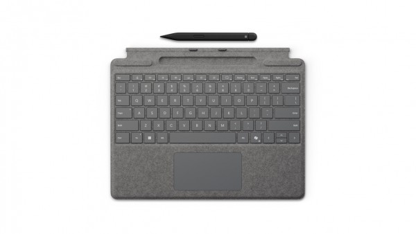 MS Surface Pro Zubehör Type Cover inkl. Slim 2 Pen *platinum* - Spanisch