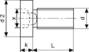 Knürr(Vertiv) zub.Zylinderschraube M5x8, 50-Pack