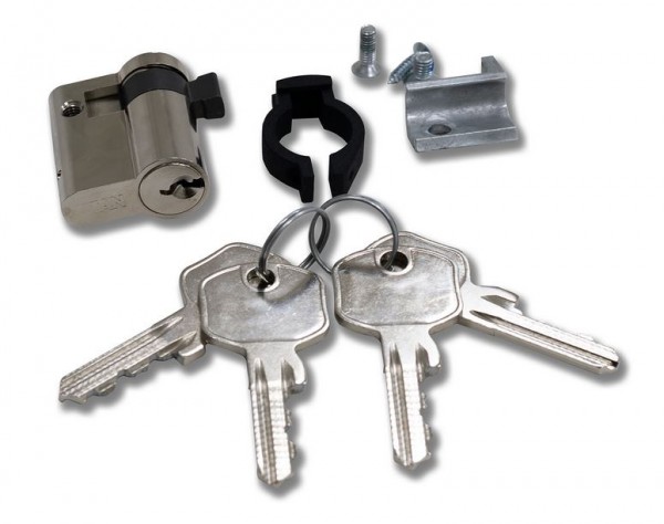 Triton 19&quot;Schrank,zbh. Ersatz, Schwenkhebelgriff, Metall, zbh. 1xPHZ, unterschiedliche Schlüssel