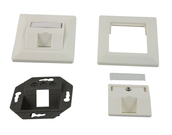 Keystone, Modulträger, UP Dosen für 1xTP-Modul, Reinweiss, Synergy 21,