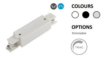 Powergear 3PH MITTEL-EINSPEISER, Weiß (Verbinder)