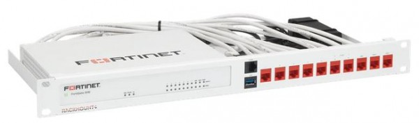 Rackmount.IT, Rack Mount Kit for Fortinet, FortiGate FG-60+61E/FWF-60+61E/FG-60+61F/FWF-60+61F/FG-70+71F/FG-70+71G/FWF-70+71G/FDC-100G, UTP(ungeschirm