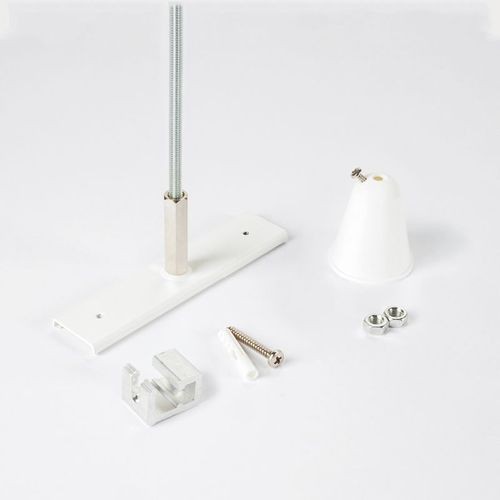 Powergear 48V 1 VERSTÄRKUNG FÜR DIE DECKENMONTAGE MIT STANGE, Schwarz, 1 meter