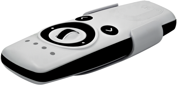 Shelly · Plug &amp; Play · &quot;Blu Remote Control ZB white&quot; · Fernbedienung inkl. Halterung · BT · Zigbee · 4 Kanäle · Gestensteuerung · Scrollrad · 2x AAA e